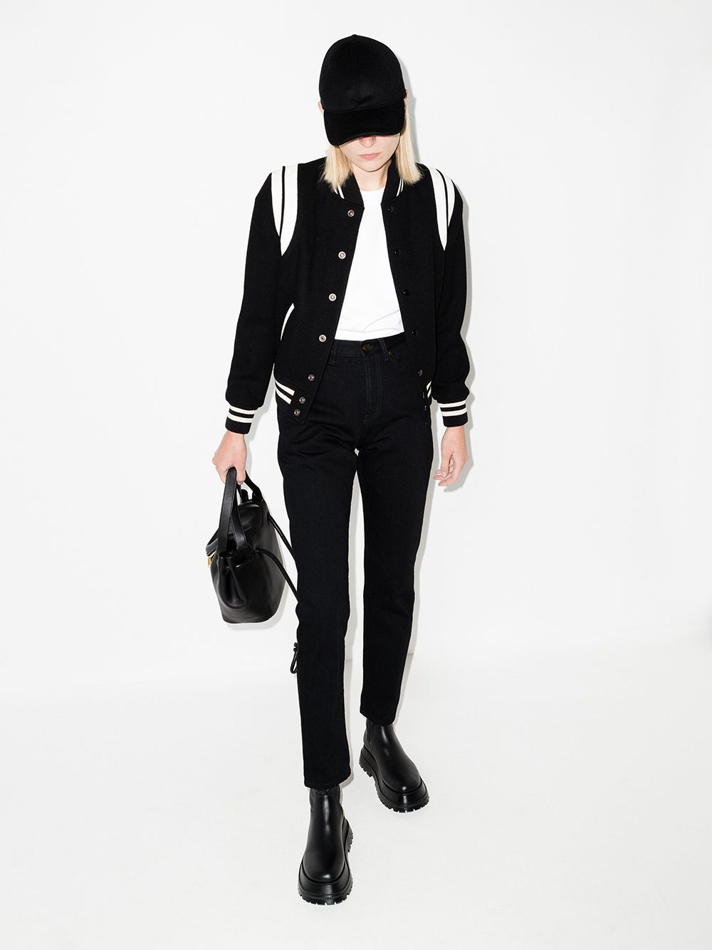 Saint Laurent Coats Black