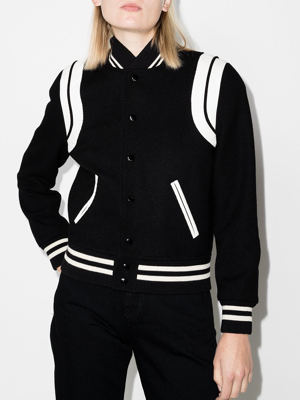 Saint Laurent Coats Black