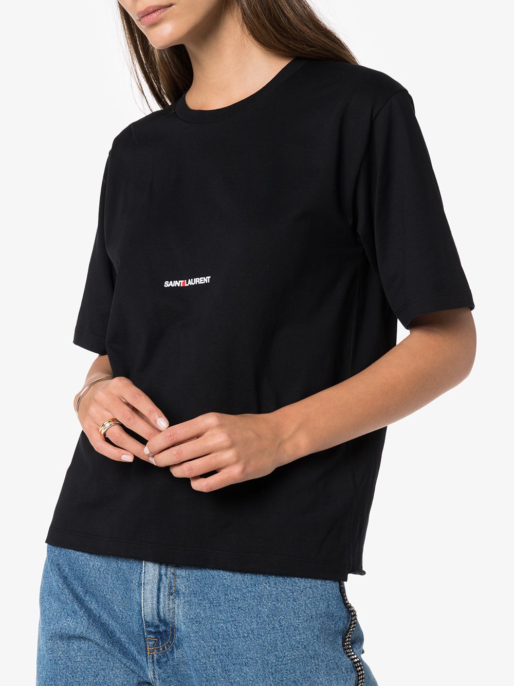 Saint Laurent T-shirts and Polos Black