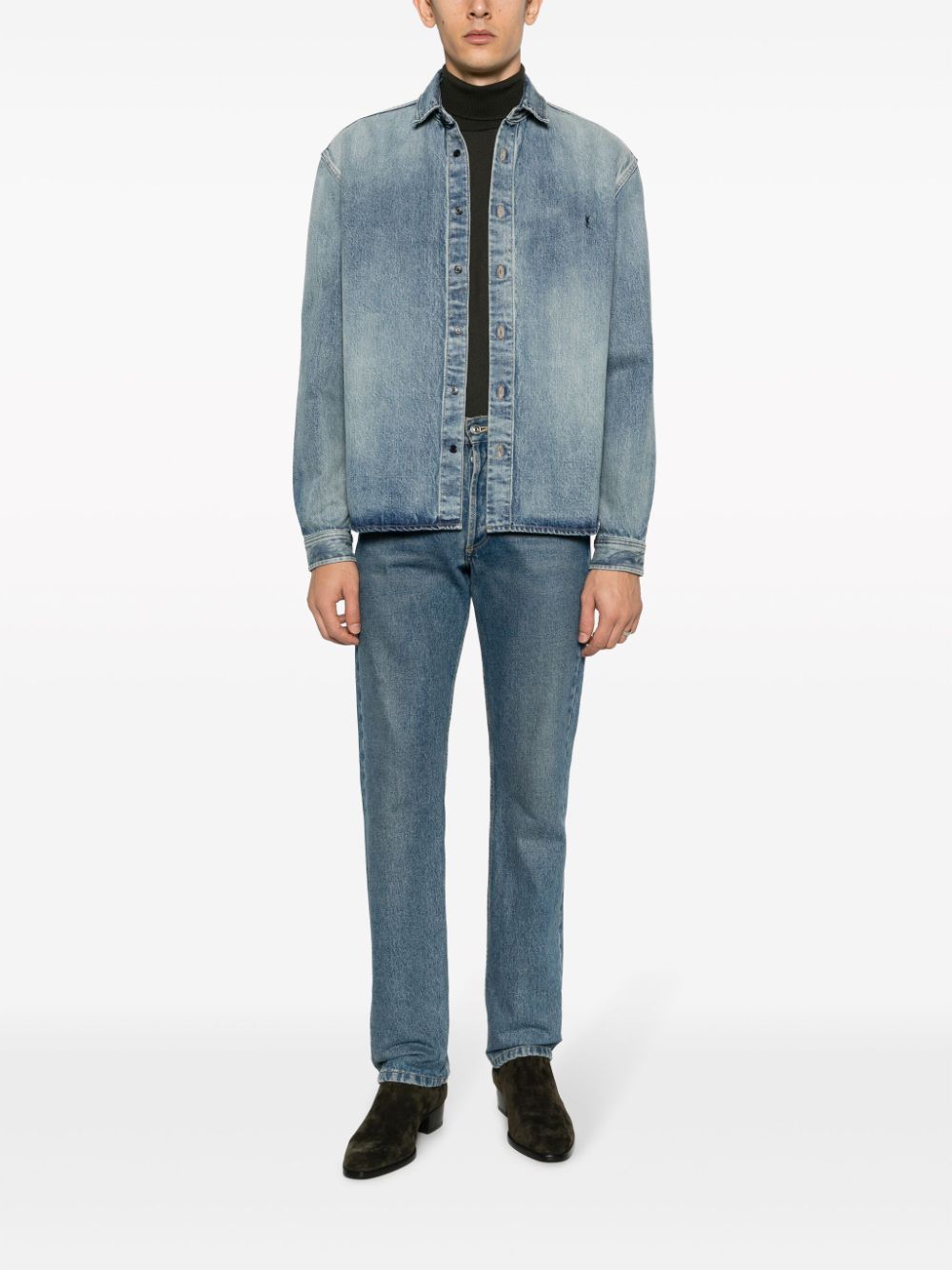 Saint Laurent Shirts Clear Blue