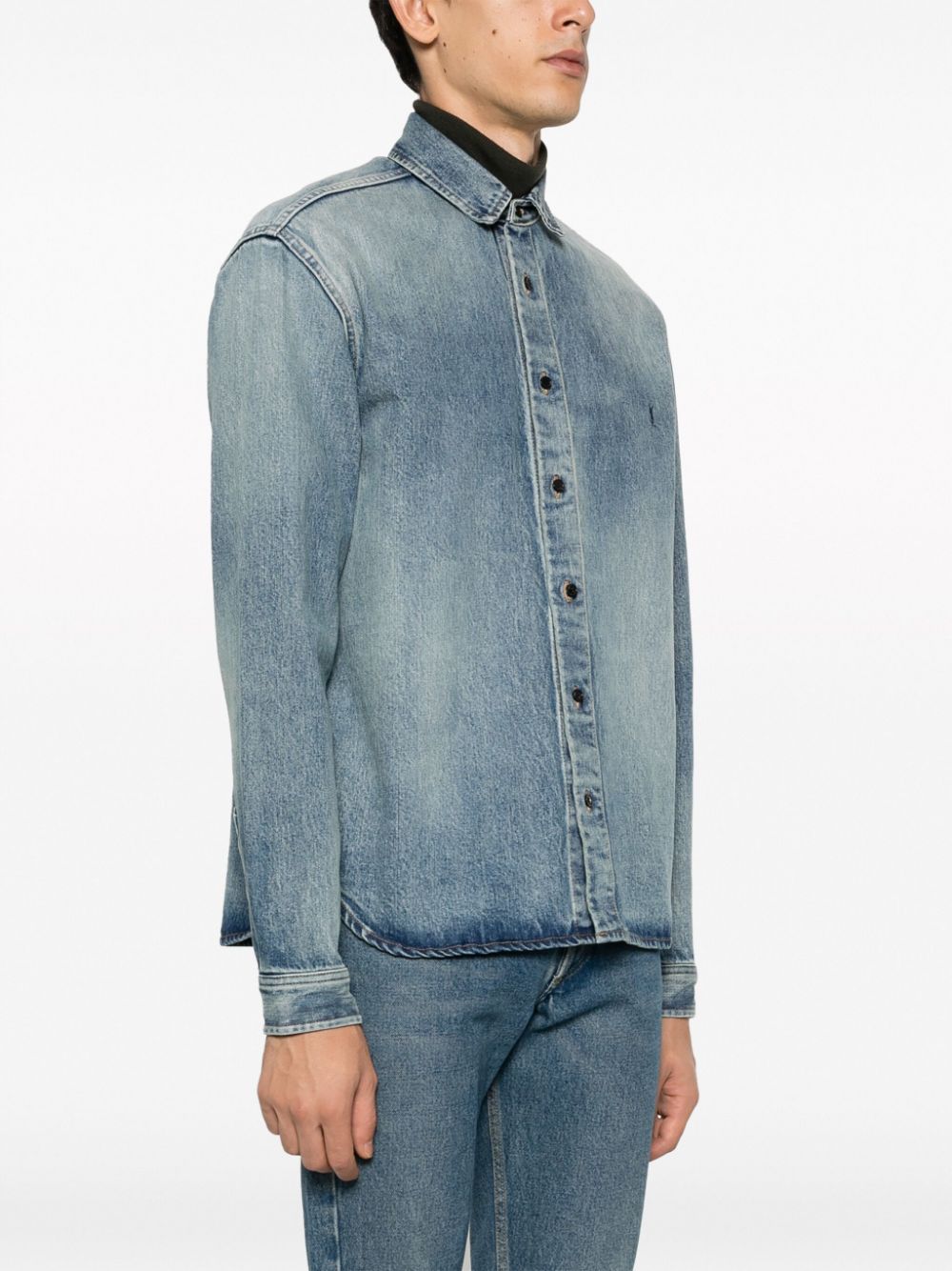 Saint Laurent Shirts Clear Blue