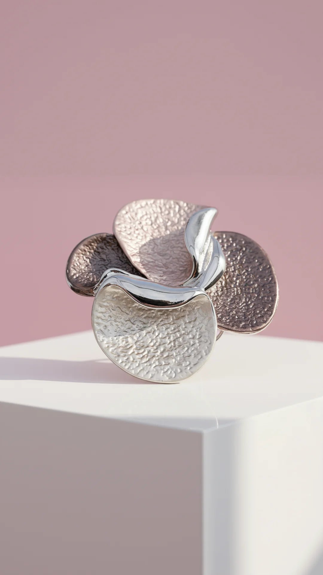 Abstract Magnetic Wave Brooch