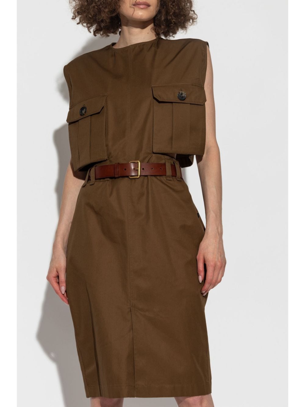 Saint Laurent Dresses Beige