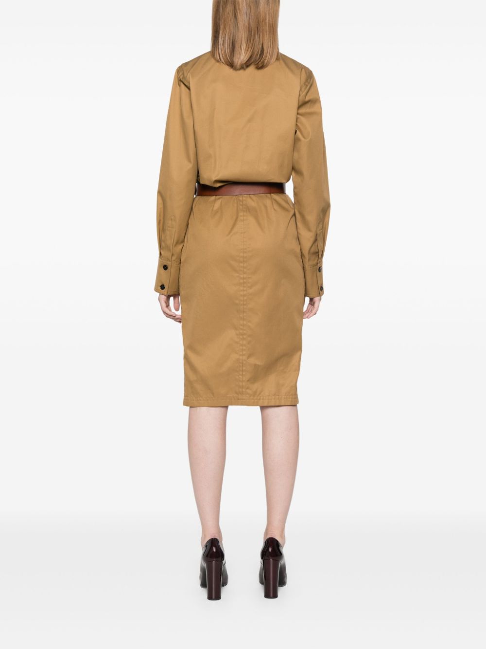 Saint Laurent Dresses Camel
