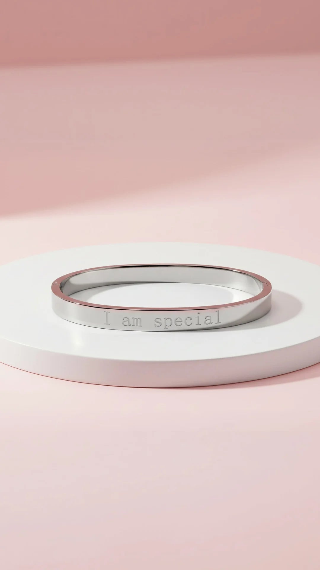 I Am Special Gold Plated Bracelet Bangle
