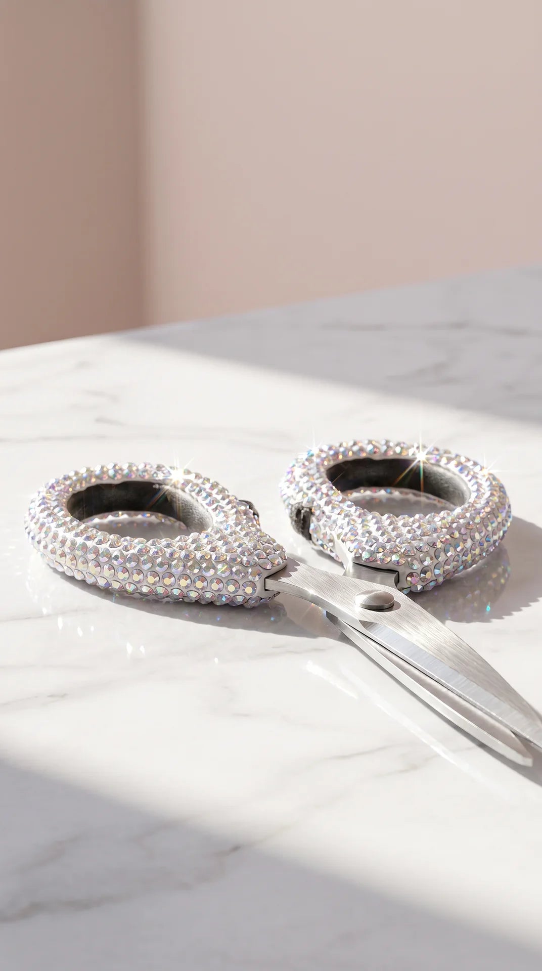 Crystal Stainless Steel Stationery Scissors