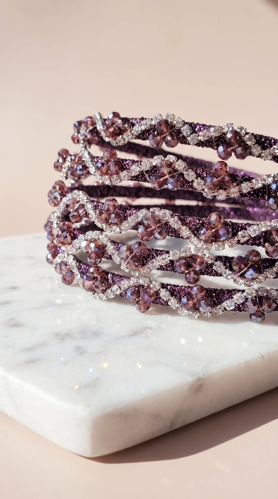 Women’s Beaded Crystal Statement Headband & Hair Band