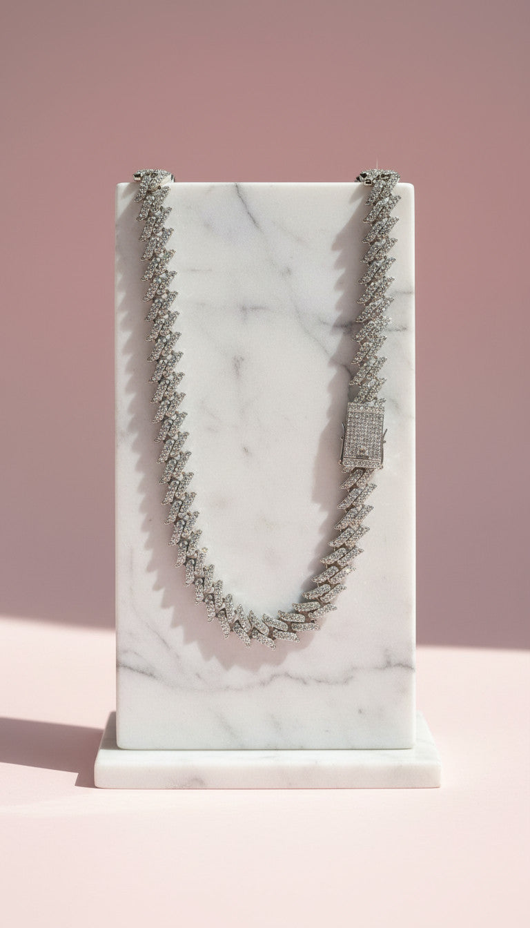 Waterproof Stainless Steel Gold Plated Cuban Link Chain Necklace