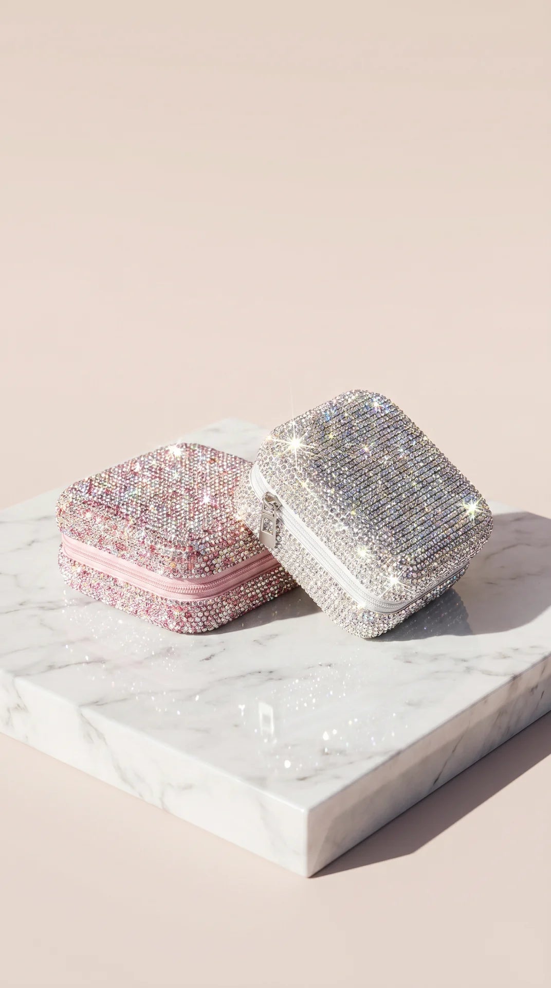 Portable Travel Crystal Jewellery Box