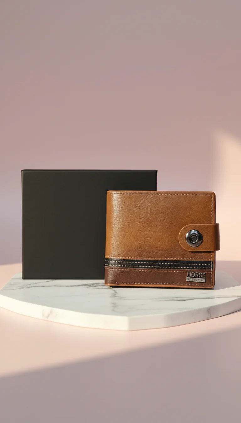 Horse Men's Wallet With Gift Box