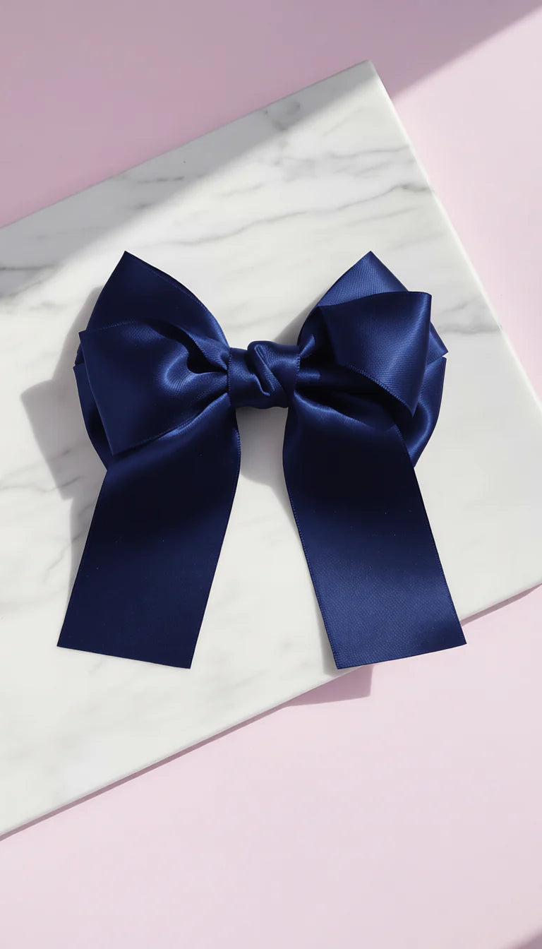 Pack of 12 Mixed Satin Hair Bow Slides