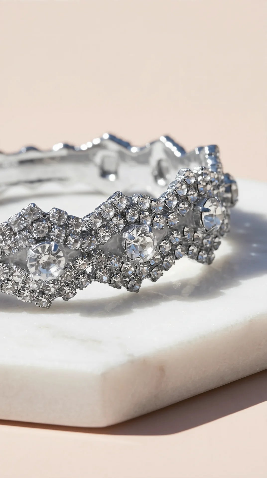 Wavey Crystal Tennis Bracelet