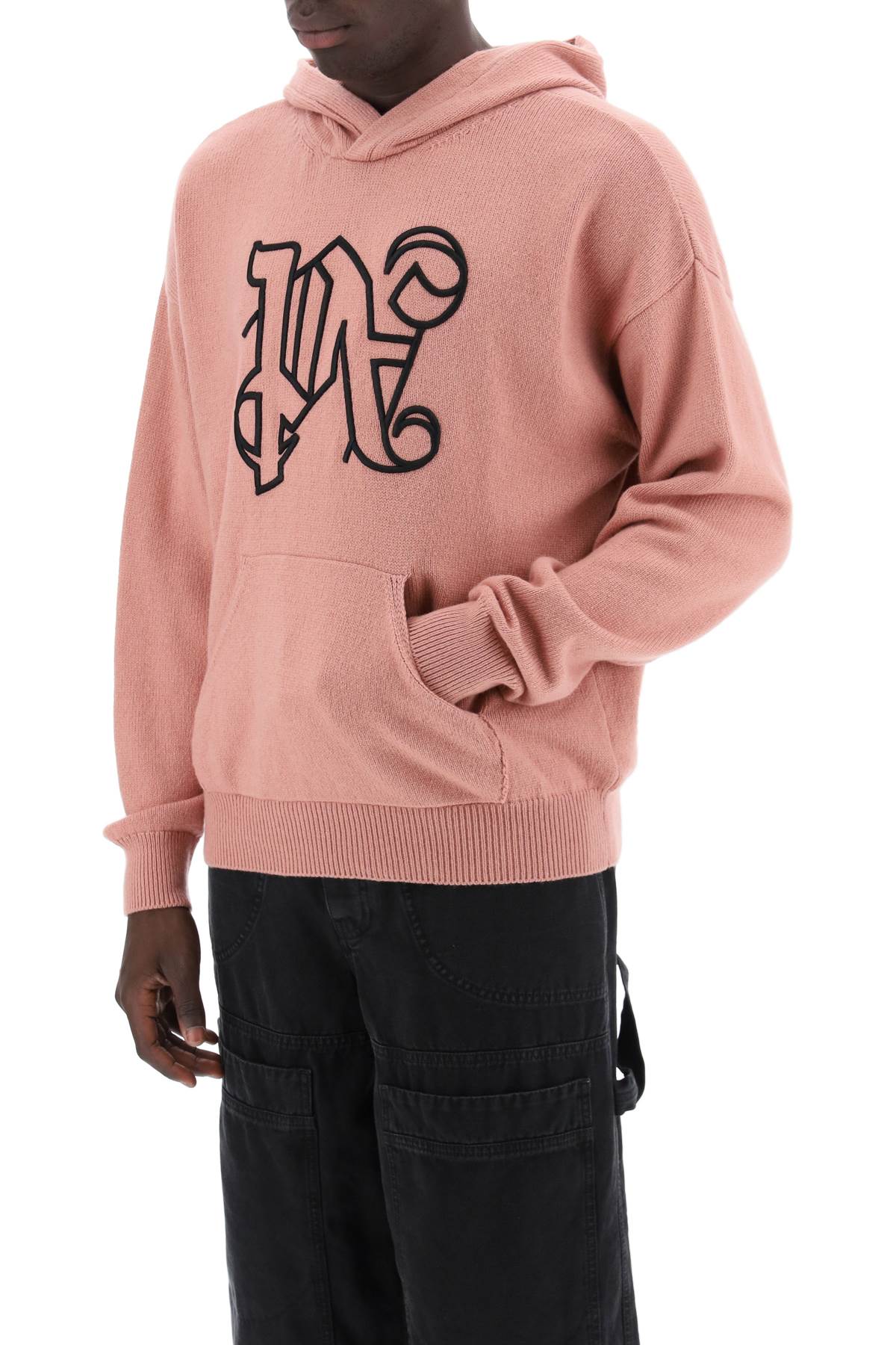 Palm Angels ma knit sweatshirt with mon