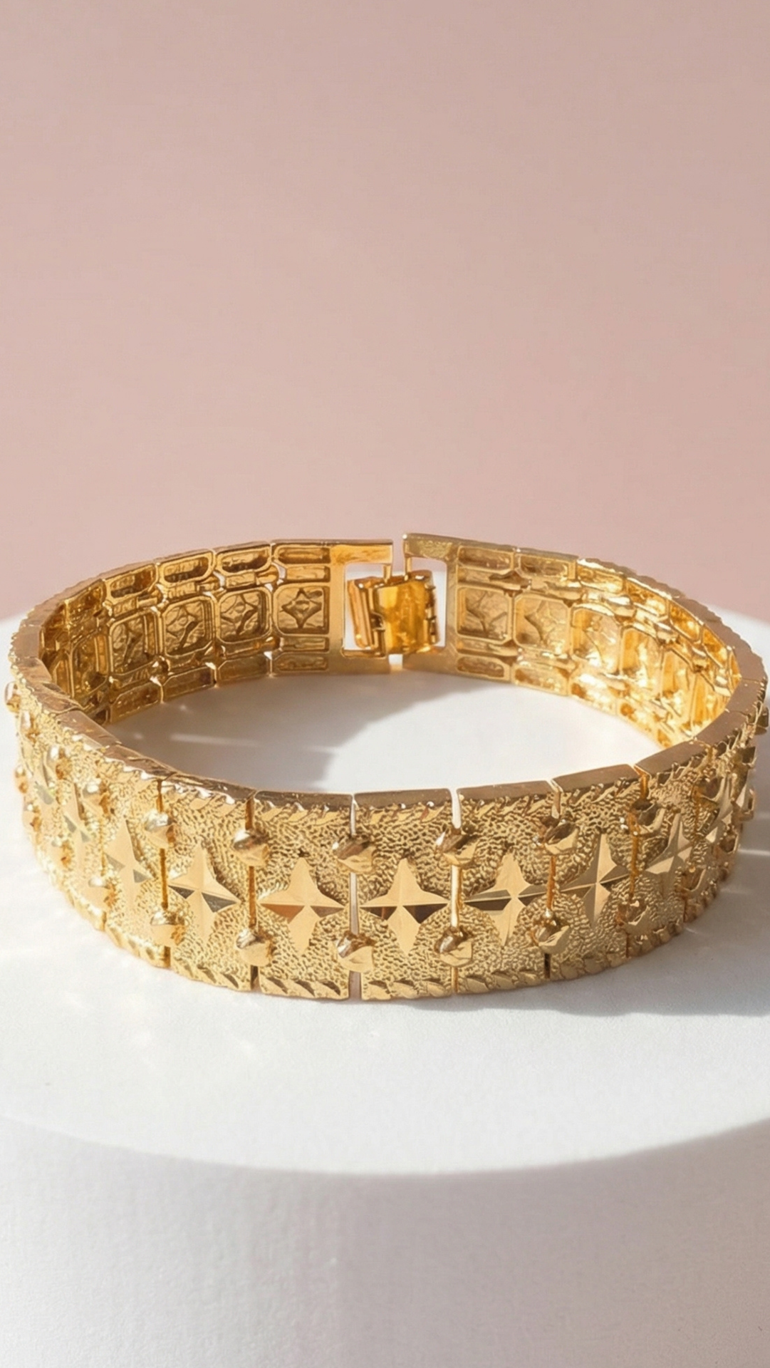 Waterproof 24k Gold Plated Star Link Bracelet