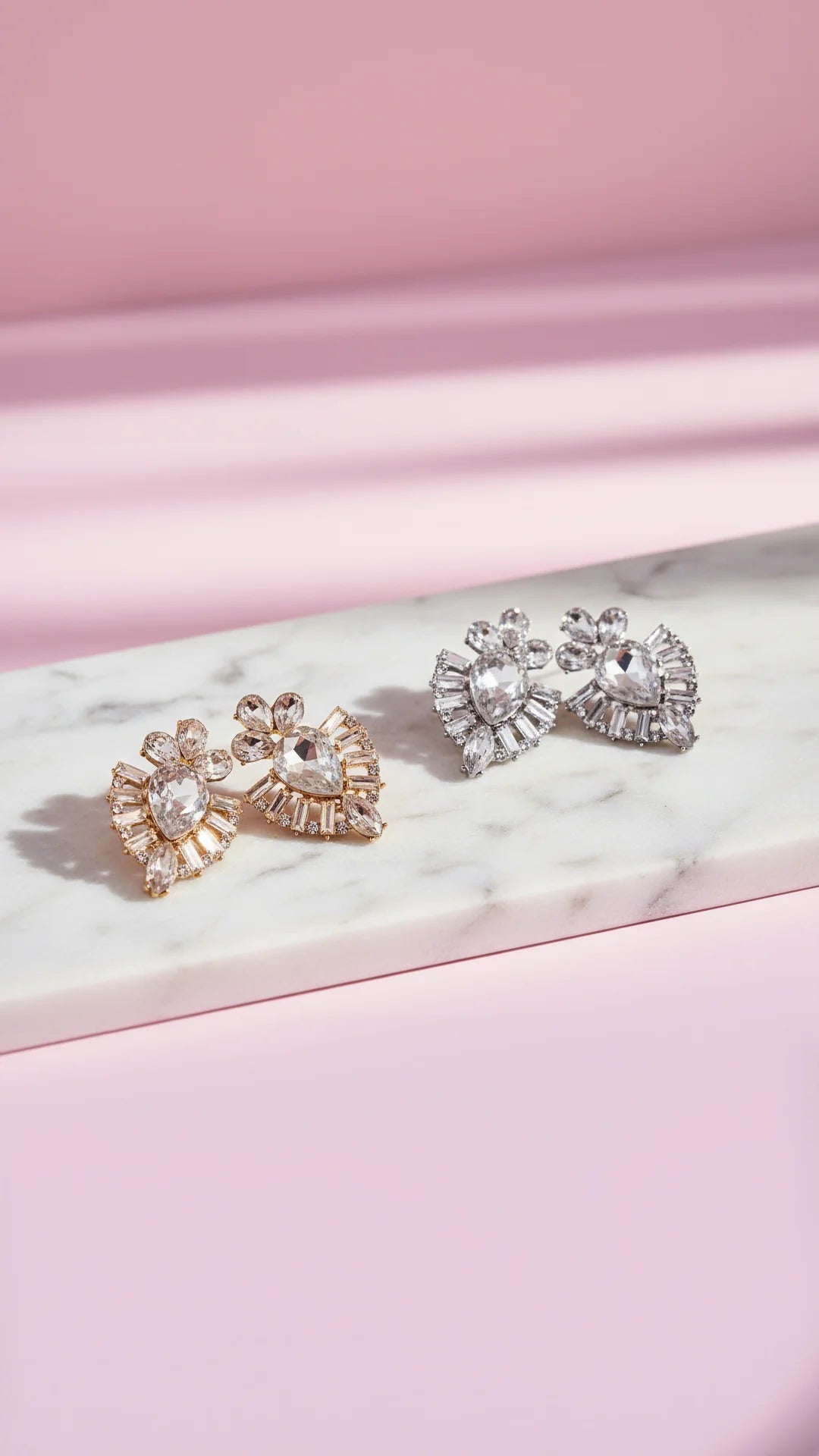 Decor Statement Crystal Stud Earrings