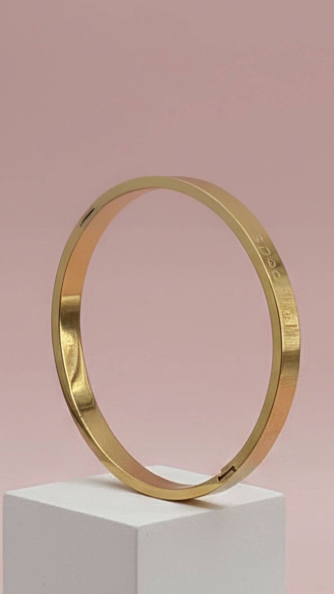 I Am Special Gold Plated Bracelet Bangle