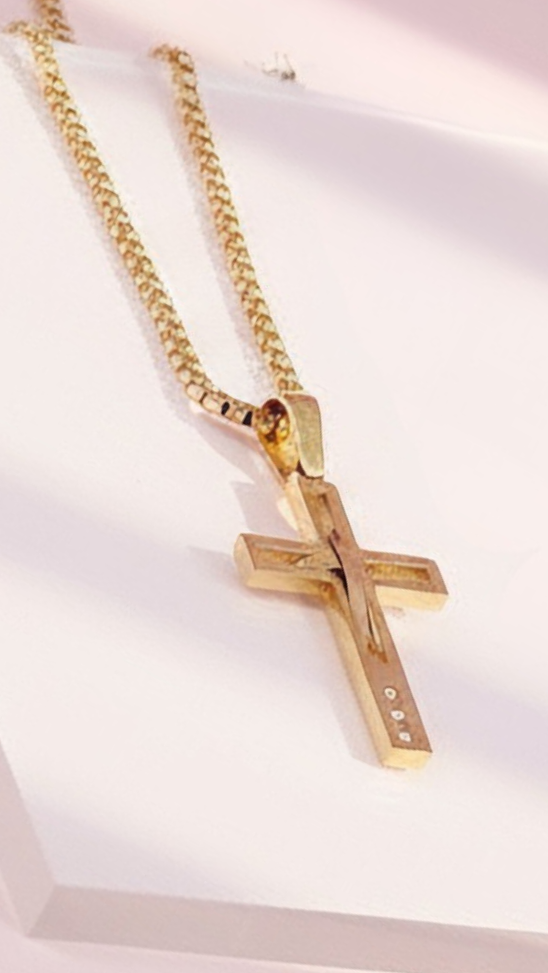Waterproof Stainless Steel Cross Symbolic Necklace