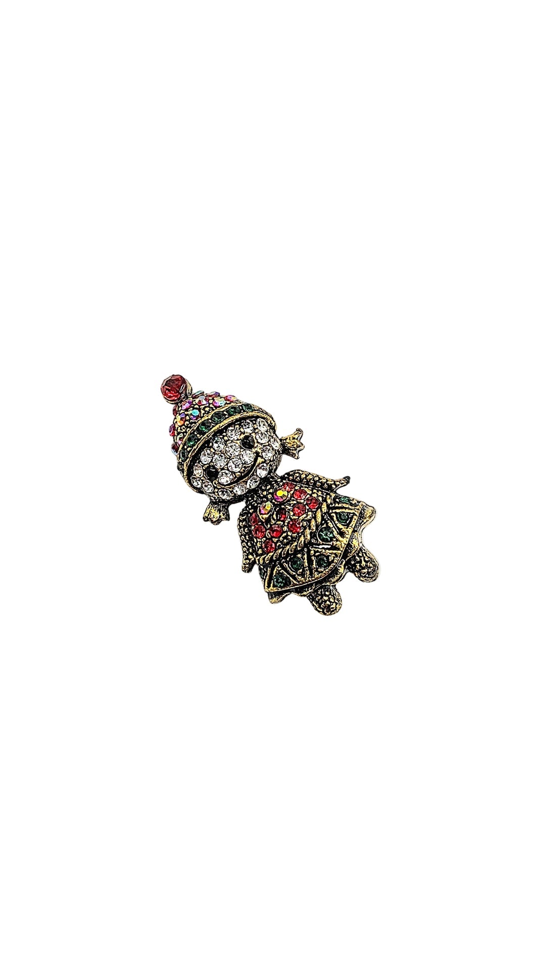 Crystal Doll Festive Brooch