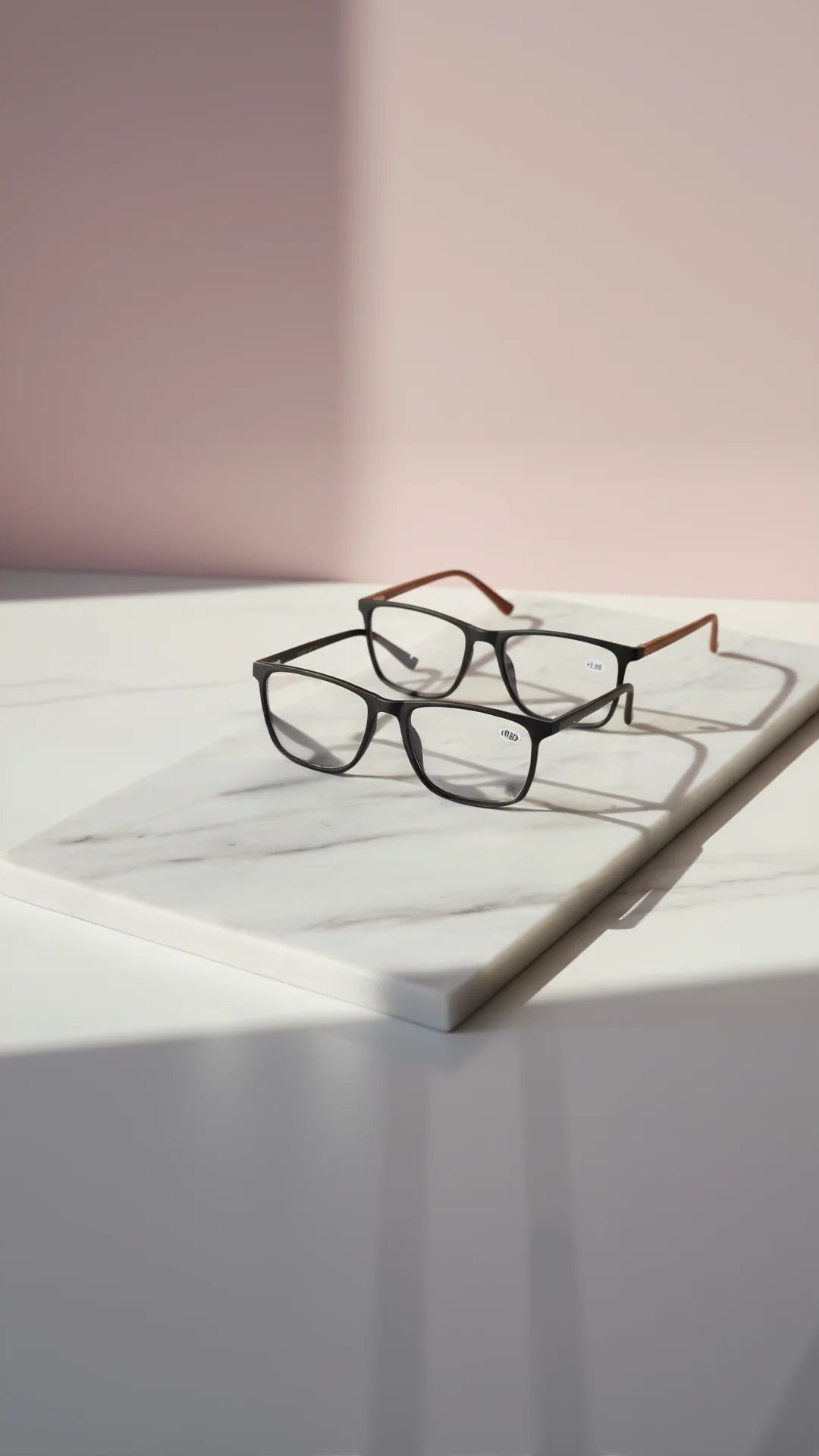 Rectangular Full Rim Unisex Matte Reading Glasses