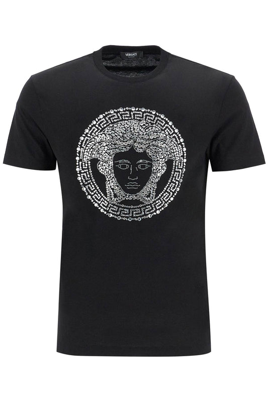 Versace medusa crystal embellished t