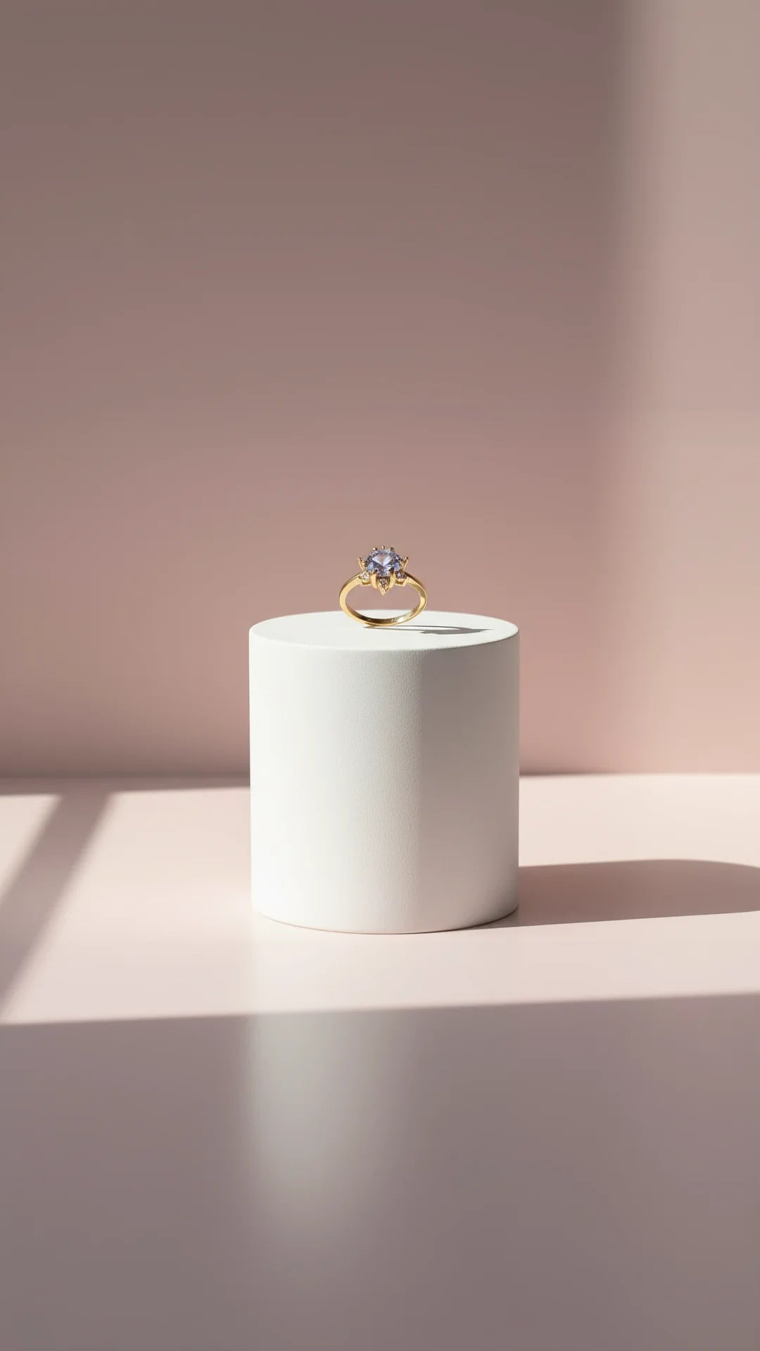Round Cut Solitaire Crystal Ring Gold Box set of 12