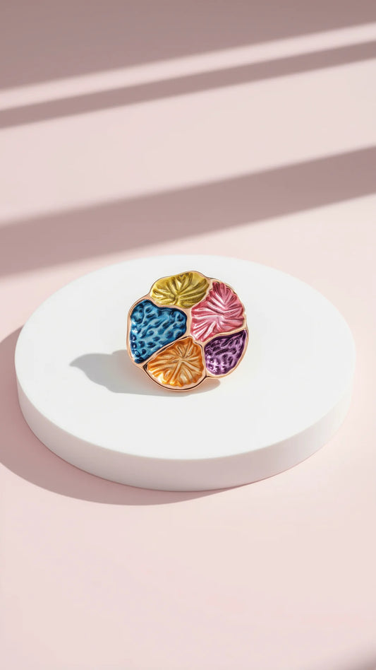 Abstract Magnetic Cluster Brooch