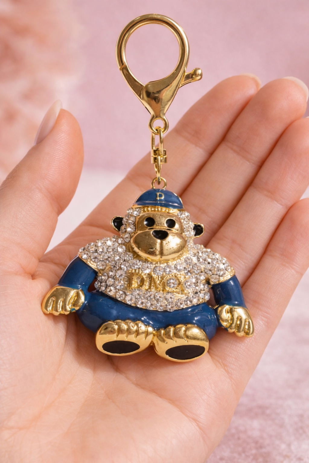 Monkey Crystal Key Ring & Bag Charm