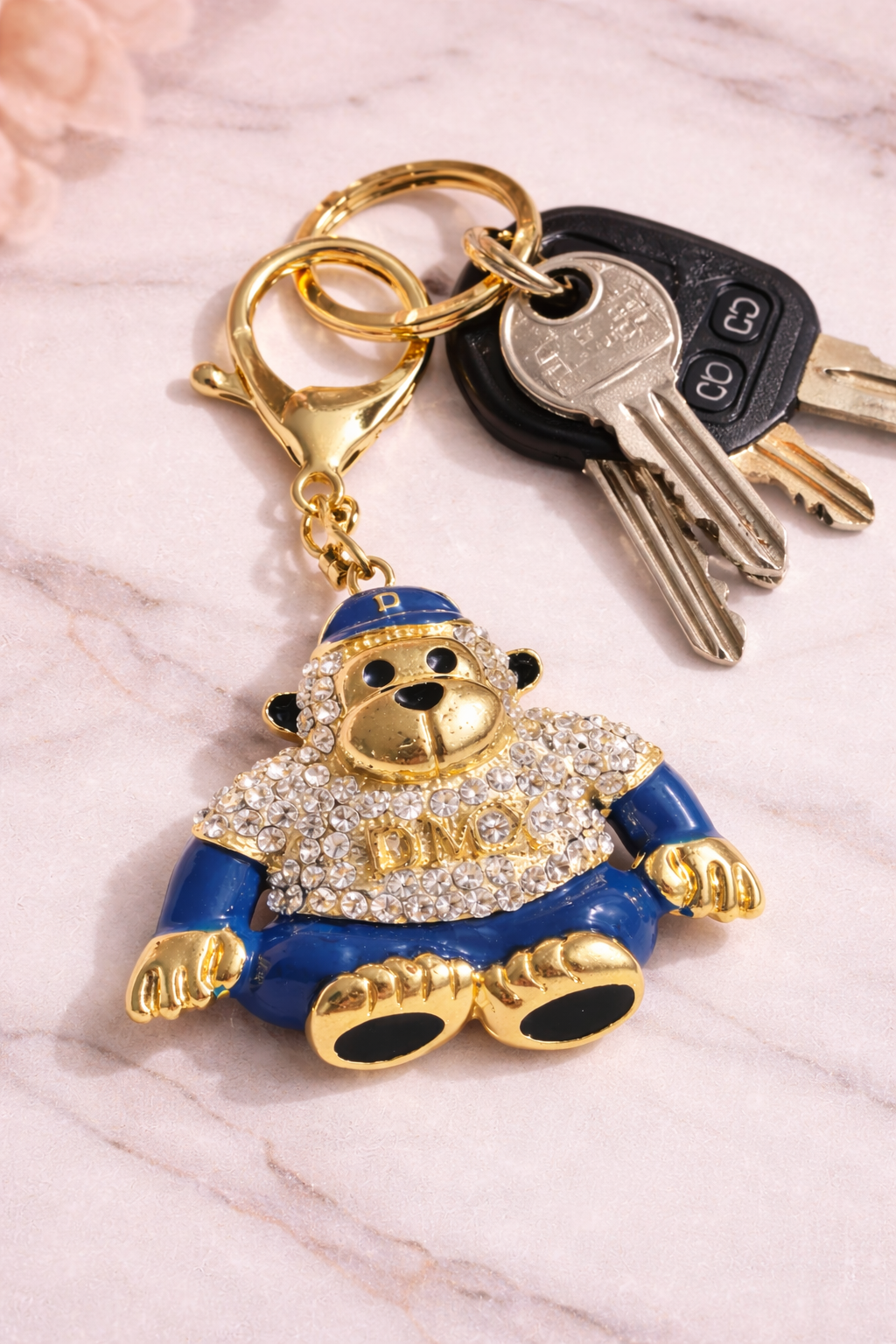Monkey Crystal Key Ring & Bag Charm