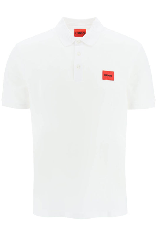 Hugo logo patch polo shirt