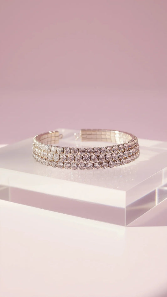 Crystal Layered Choker & Earrings Set