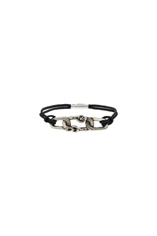 Alexander Mcqueen "snake and skull bracelet with intricate