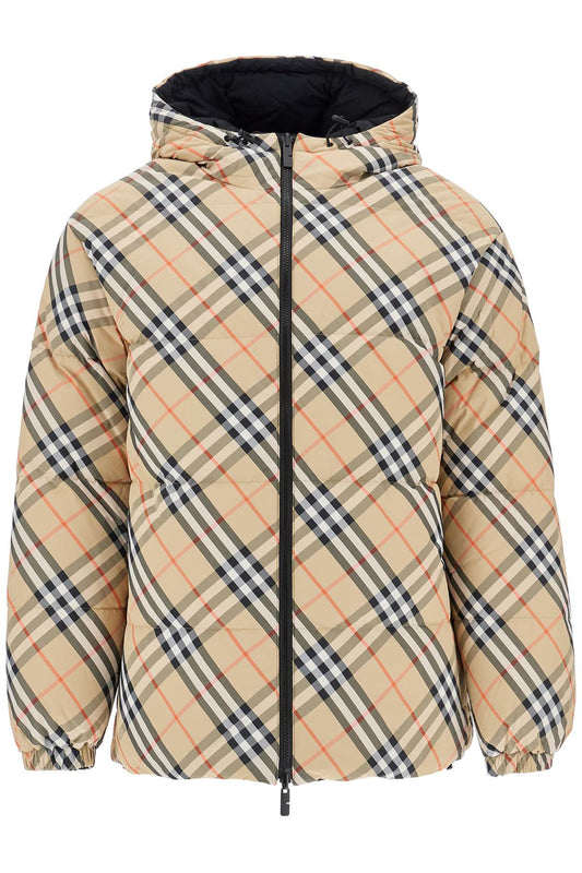 Burberry beige quilted nylon jacket with hood