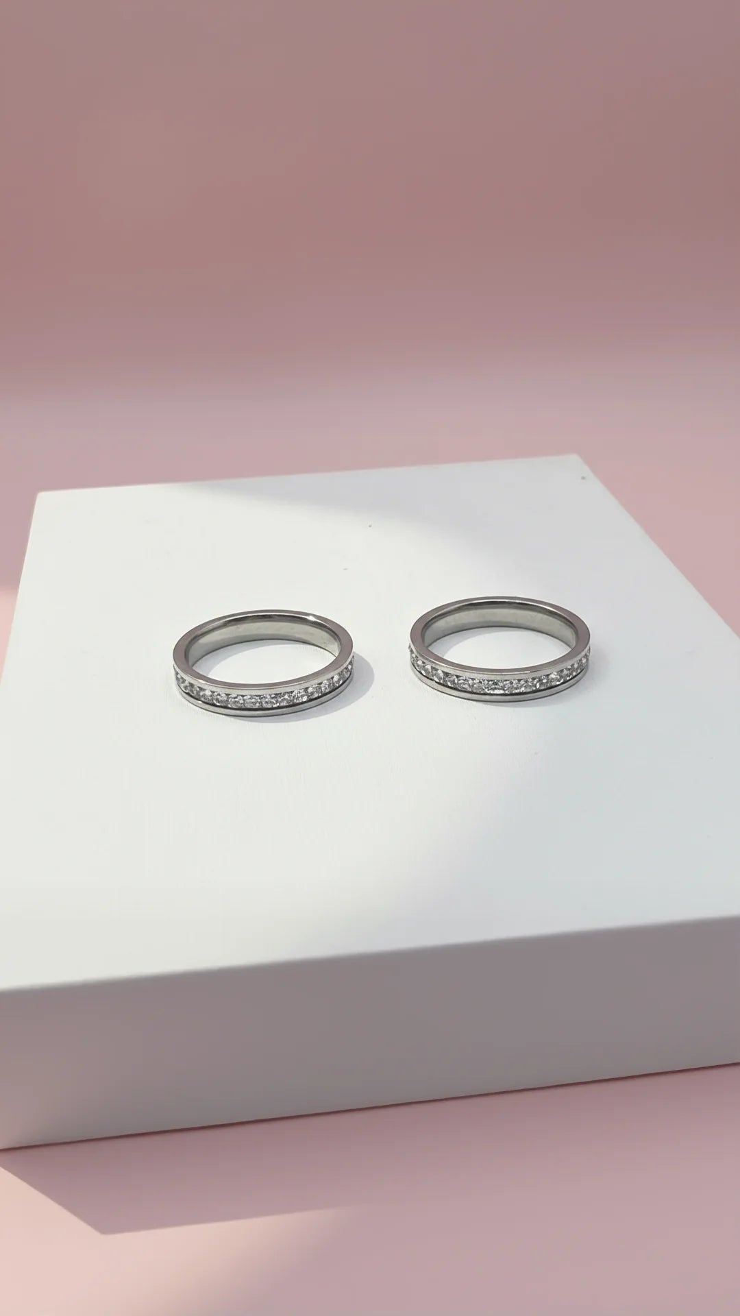 Box of 36 Set Of Eternity Crystal Rings