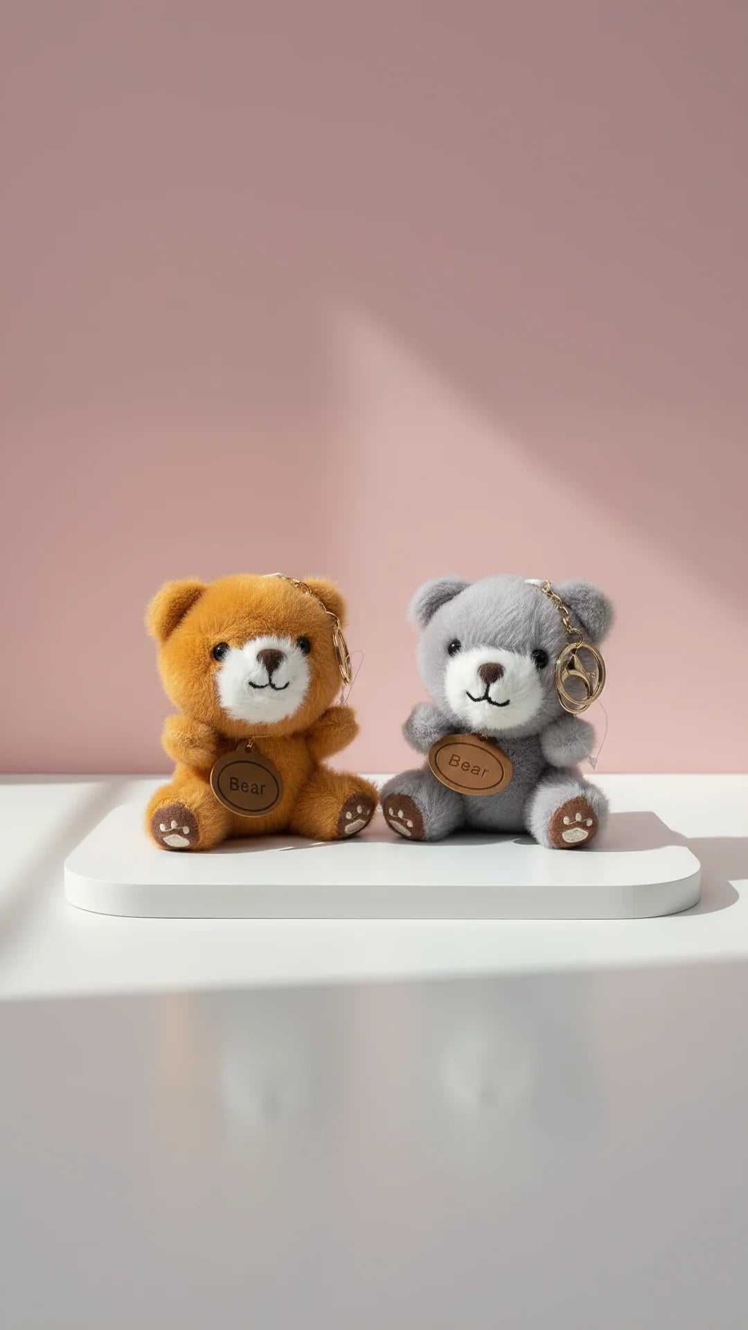 Teddy Bear Plush Key Ring & Bag Charm