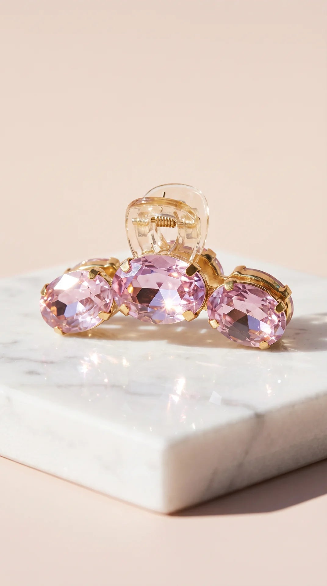 Crystal Mini Hair Claw Clamps Pack of 12
