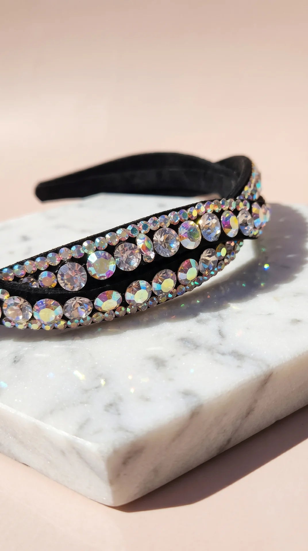 Women’s Wavey Crystal Statement Headband & Hair Band