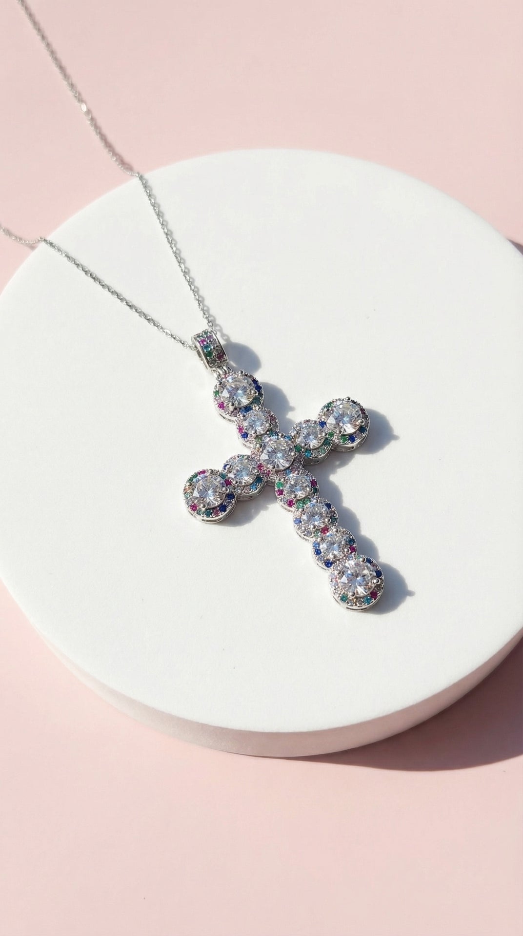 Crystal Cross Necklace
