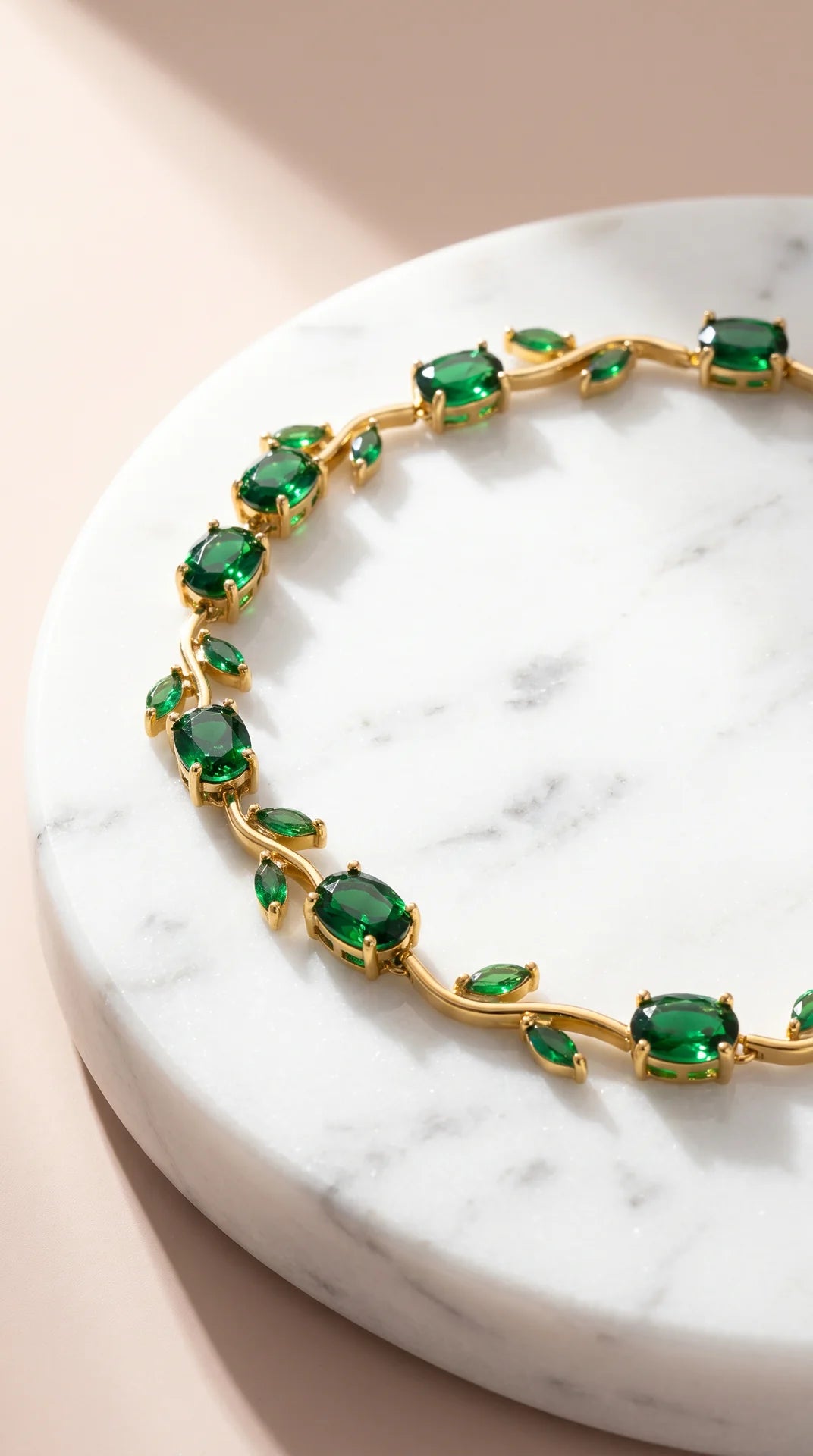Gold Plated Floral Crystal Bracelet