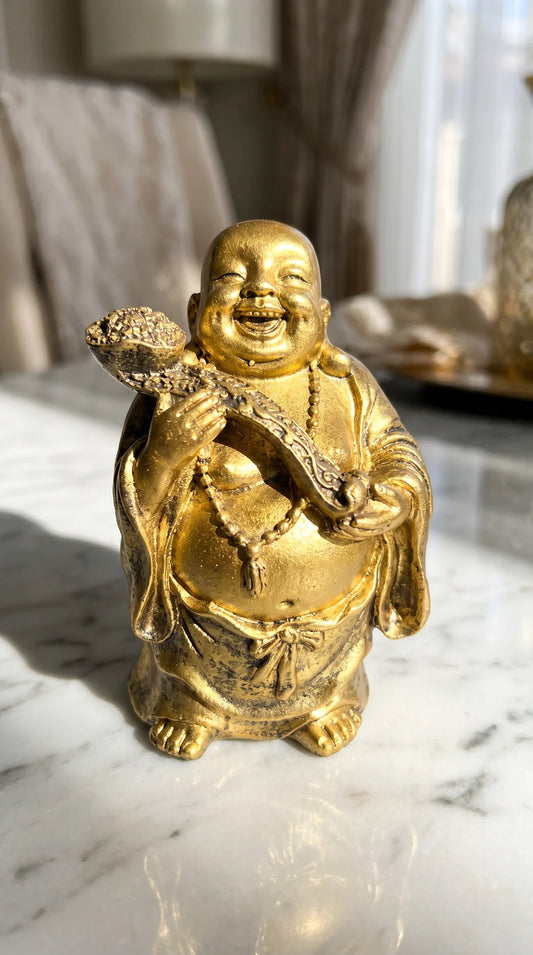 Gold Standing Buddha Figurine