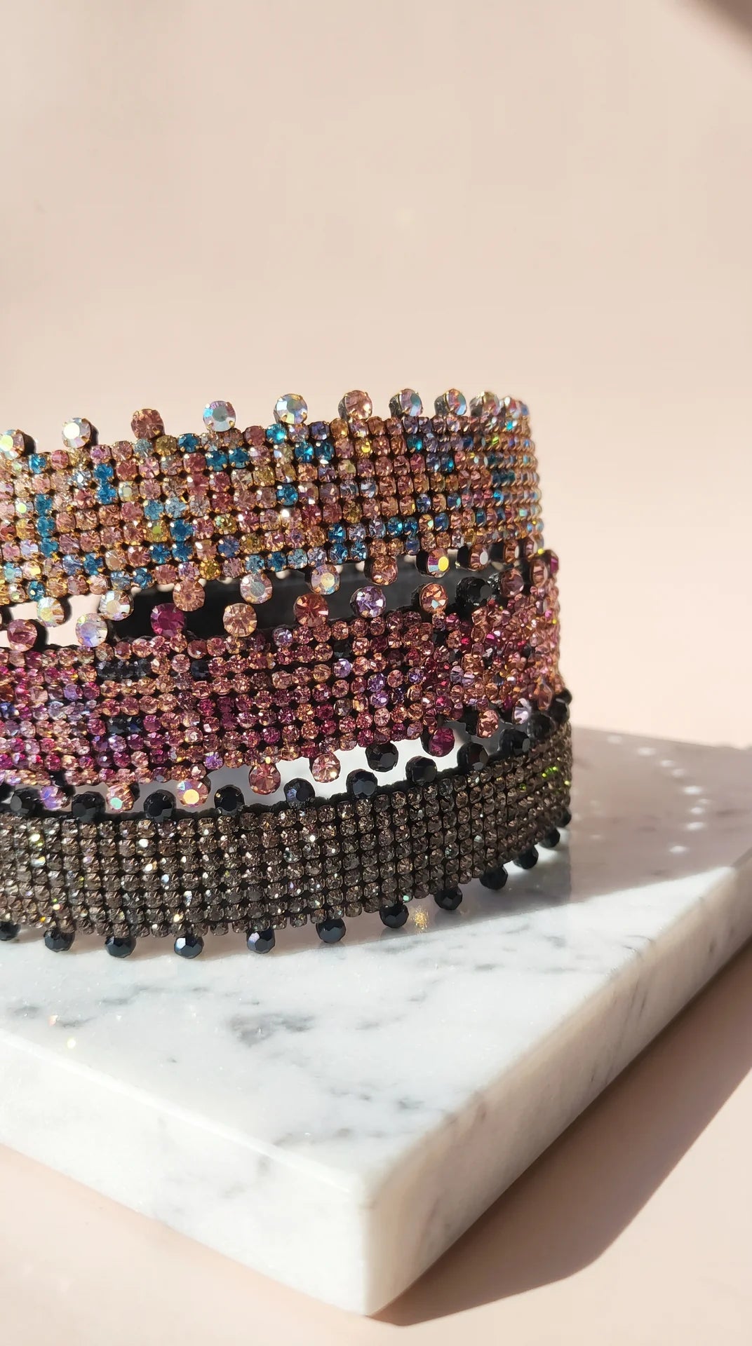 Women’s Crystal Cluster Statement Headband & Hair Band