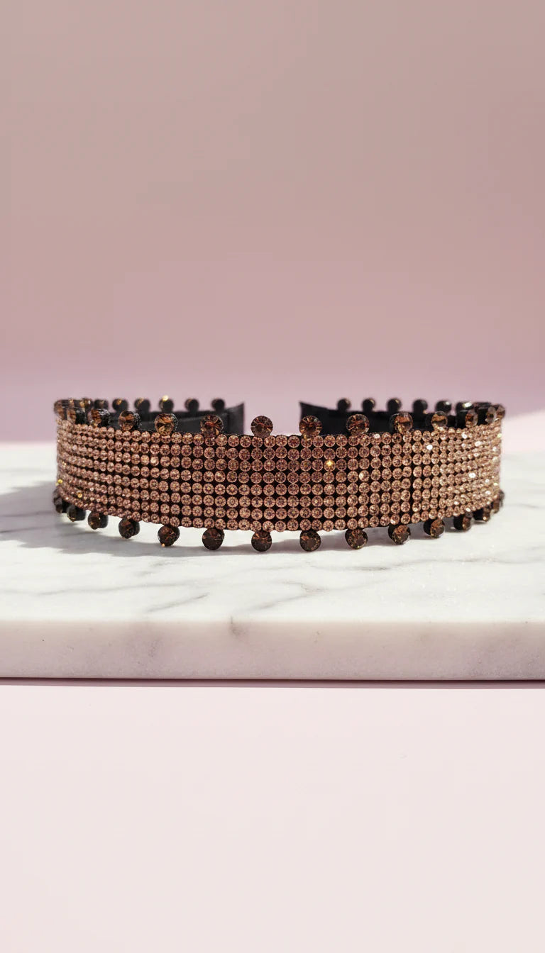 Women’s Crystal Cluster Statement Headband & Hair Band