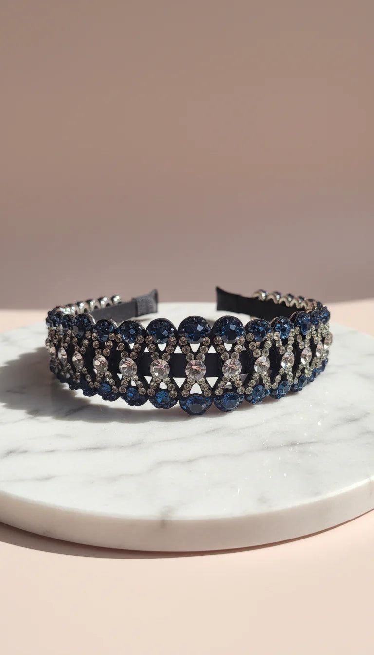 Women’s Crystal Bow Statement Headband & Hair Band