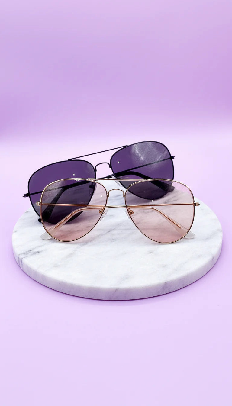 Aviator Alloy Frame Sunglasses Box of 20