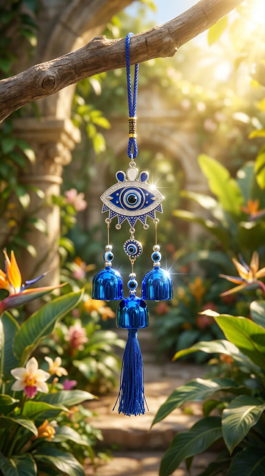 Evil Eye Tassel Wind Chime