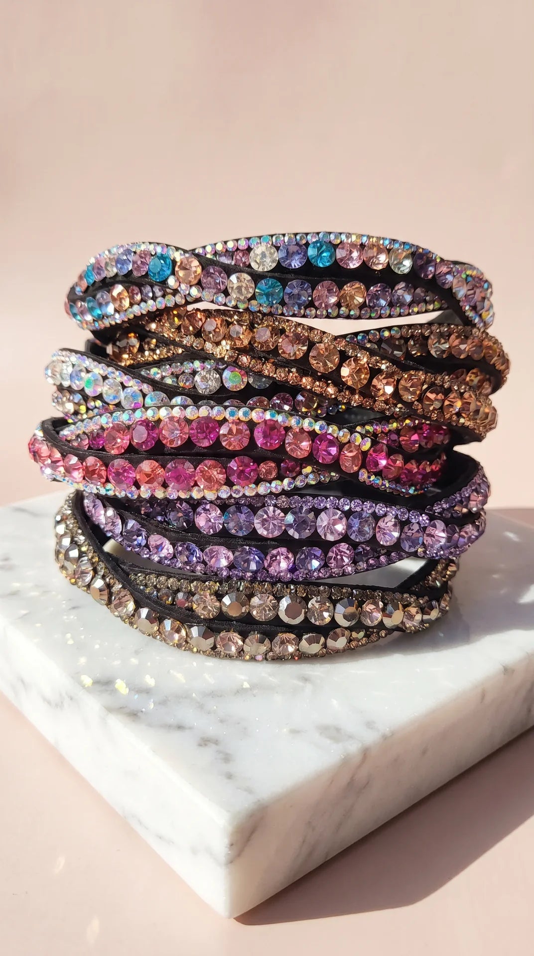 Women’s Wavey Crystal Statement Headband & Hair Band