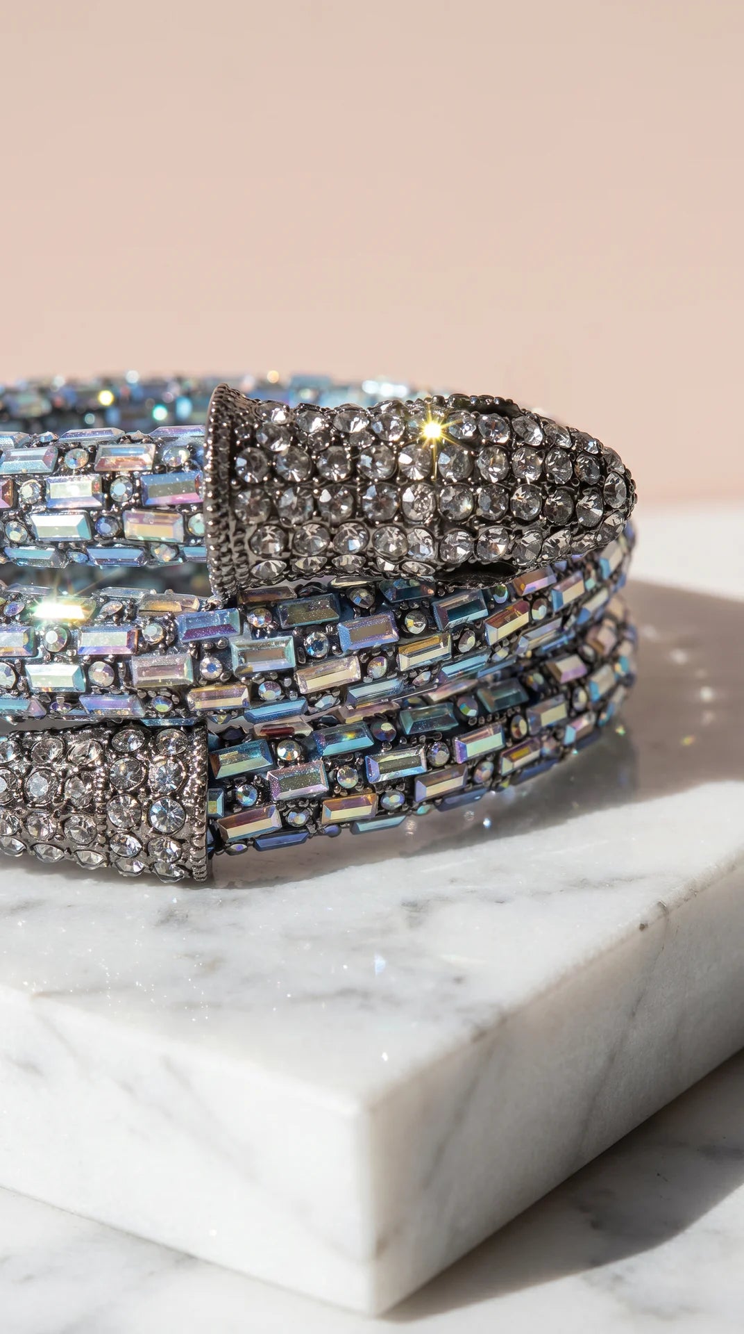 Elixir Collection Serpent Wrap Around Crystal Cuff
