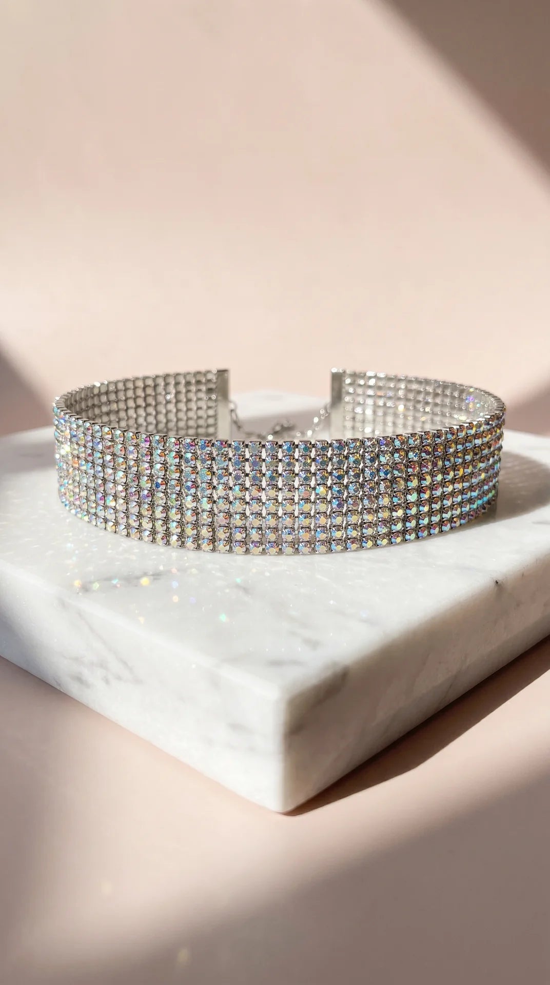 Rhinestone Crystal Choker Necklace
