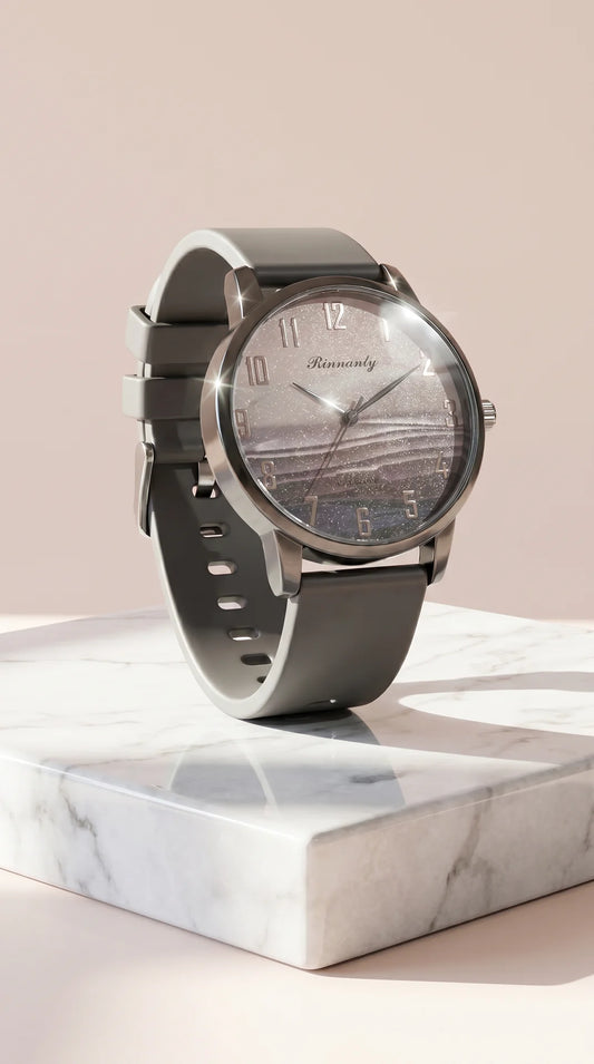 Silicone Strap Quartz Movement Watch
