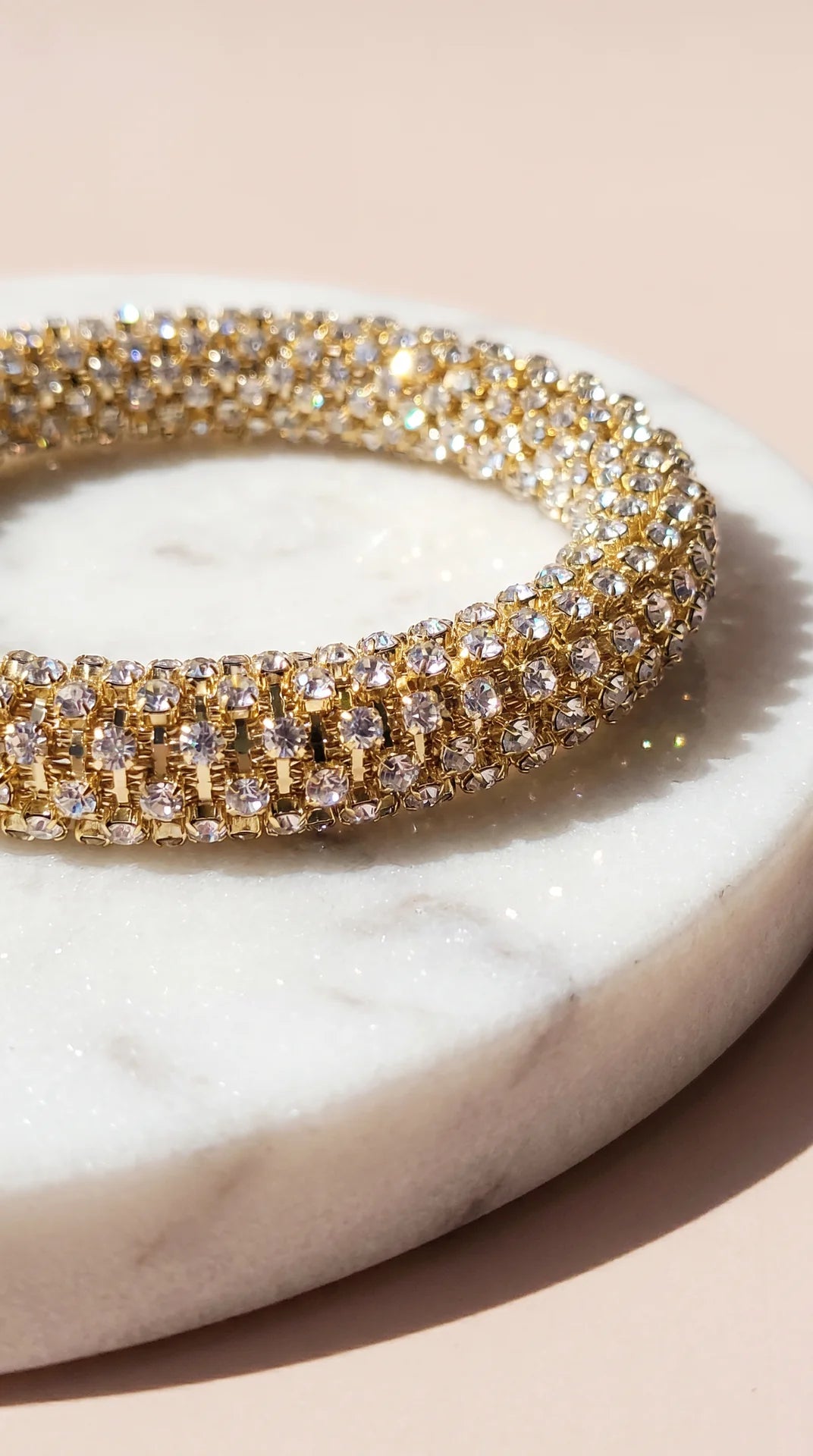 Free Size Crystal Cuff Bracelet