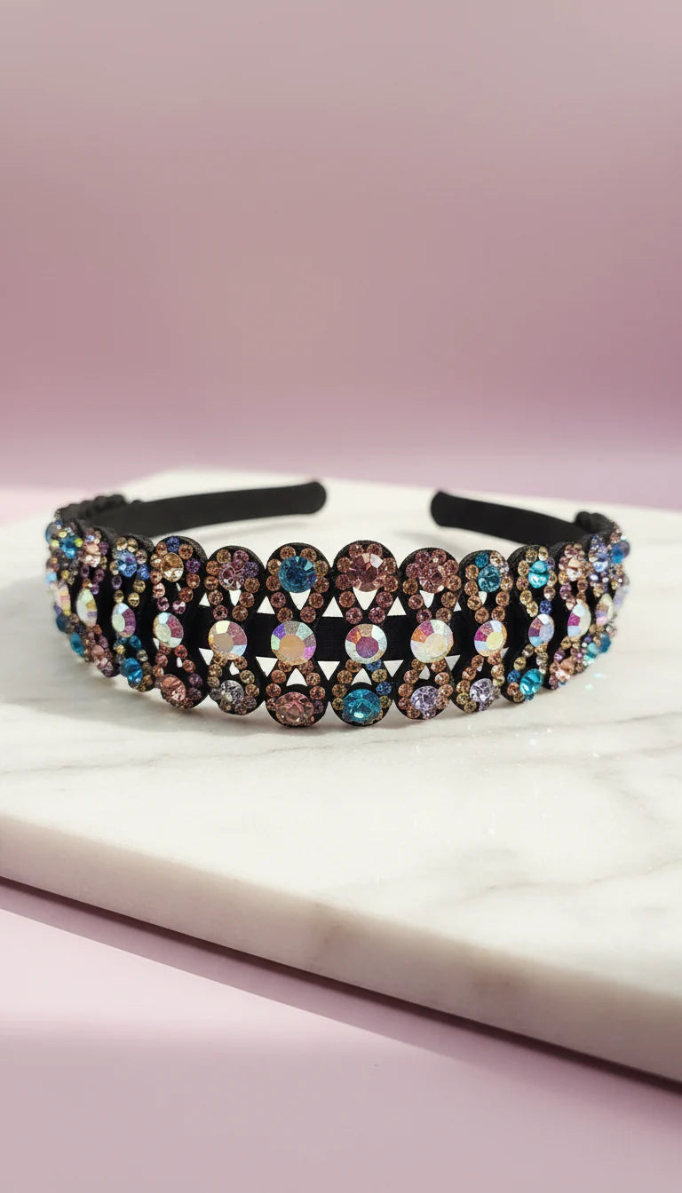 Women’s Crystal Bow Statement Headband & Hair Band